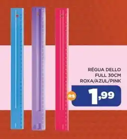 DB Supermercados Régua dello full 30cm roxa/azul/pink oferta