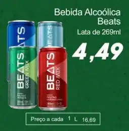 Villefort Atacadista Bebida Alcoólica Beats oferta