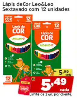 Rede Vivo Lápis de Cor Leo&Leo Sextavado oferta