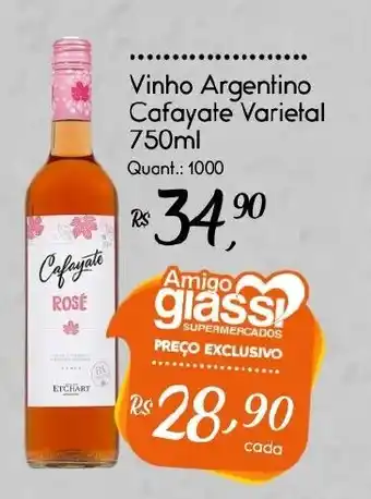 Vinho Argentino Cafayate Varietal