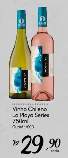 Giassi Supermercados Vinho Chileno La Playa Series oferta