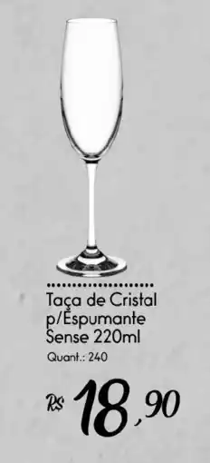 Giassi Supermercados Taça de Cristal p/Espumante Sense oferta