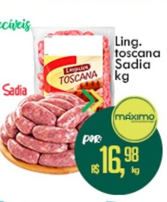 Atacado Máximo Ling. Toscana Sadia 1kg oferta