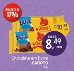Cometa Supermercados Chocolate em barra GAROTO oferta