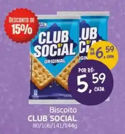 Cometa Supermercados Biscoito CLUB SOCIAL oferta