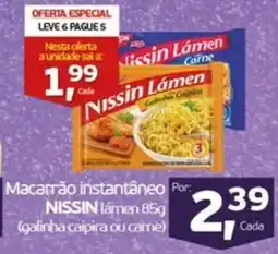 Cometa Supermercados Macarrão instantâneo NISSIN lámen oferta