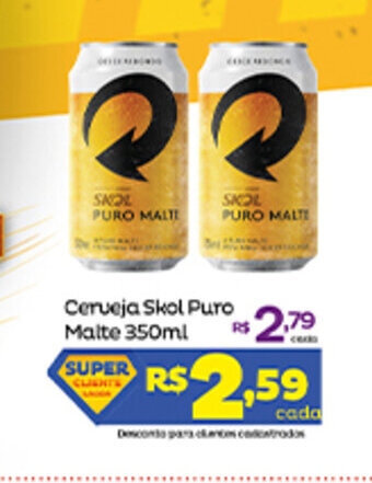 Cerveja Skol Puro Malte 350ml