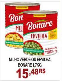 Mercadão Atacadista Milho Verde Ou Ervilha Bonare 1.7kg oferta
