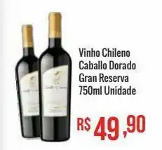 Mart Minas Vinho chileno caballo dorado gran reserva 750ml oferta