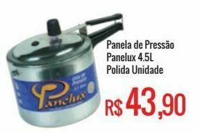 Mart Minas Panela de pressão panelux 4.5l polida oferta