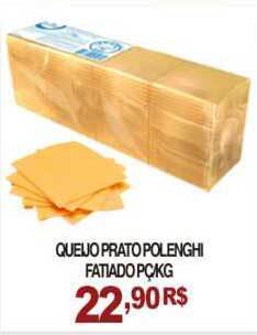 Mercadão Atacadista Queijo Prato Polengi Fatiado 1kg oferta