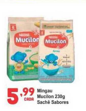 Rede Super Compras Mingau Mucilon Sabores 230g oferta