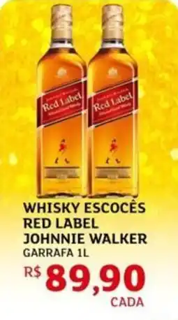 Assaí Atacadista Whisky escocês red label johnnie walker garrafa oferta