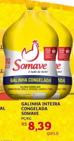 Assaí Atacadista Galinha inteira congelada somave oferta