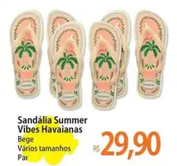 Atacadão Sandália Summer Vibes Havaianas oferta