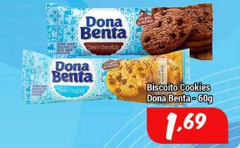 Shibata Supermercados Biscoito Cookies Dona Benta 60g oferta