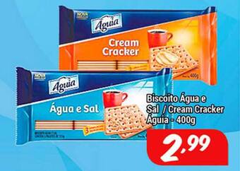 Shibata Supermercados Biscoito água E Sal Cream Cracker águia 400g oferta