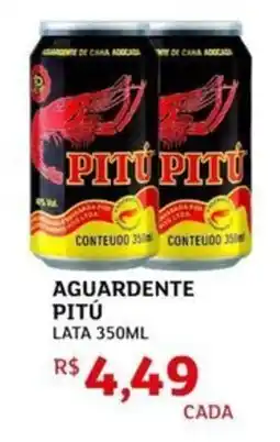 Assaí Atacadista Aguardente pitú lata oferta
