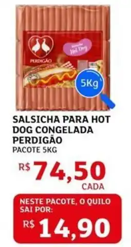 Assaí Atacadista Salsicha para hot dog congelada perdigão oferta
