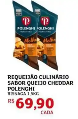 Assaí Atacadista Requeijão culinário sabor queijo cheddar polenghi oferta