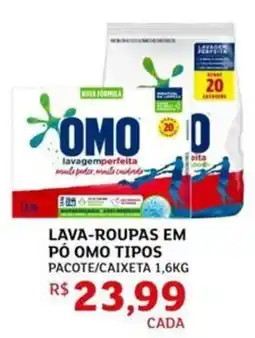 Assaí Atacadista Lava-roupas em pó omo tipos oferta