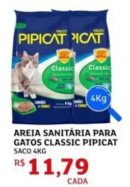 Assaí Atacadista Areia sanitária para gatos classic pipicat saco oferta