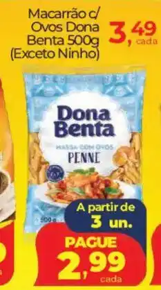 Lopes Supermercados Macarrão c/ Ovos Dona Benta oferta