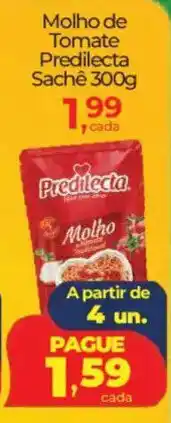 Lopes Supermercados Molho de Tomate Predilecta Sachê oferta