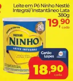 Lopes Supermercados Leite em Pó Ninho Nestlé Integral/Instantâneo Lata oferta