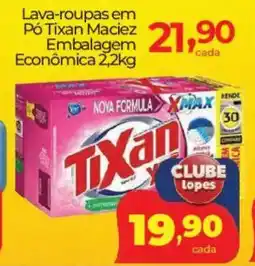 Lopes Supermercados Lava-roupas em Pó Tixan Maciez Embalagem Econômica oferta