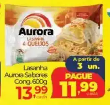 Lopes Supermercados Lasanha Aurora Sabores Cong. oferta