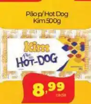 Lopes Supermercados Pão p/Hot Dog Kim oferta