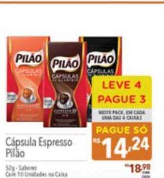 Supermercados Condor Cápsula Espresso Pilão Leve 4 Pague 3 oferta