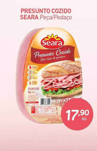 Rede Bom Lugar Presunto Cozido Seara 1kg oferta