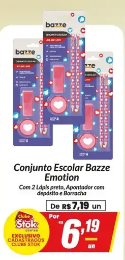 Stok Center Conjunto Escolar Bazze Emotion oferta
