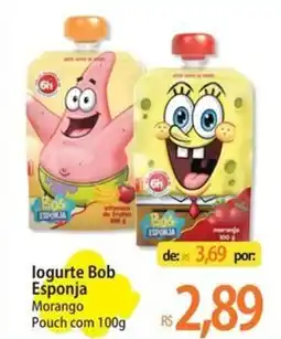 Atacadão logurte Bob Esponja oferta