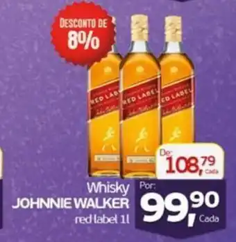 Cometa Supermercados Whisky JOHNNIE WALKER red label oferta