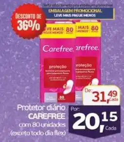 Cometa Supermercados Protetor diário CAREFREE oferta