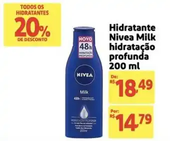 Hidratante Nivea Milk hidratação profunda