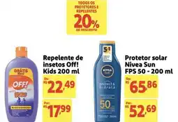 Mercado Extra Protetor solar Nivea Sun FPS 50 oferta