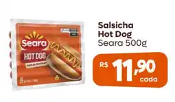Shibata Supermercados Salsicha Hot Dog Seara oferta