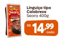 Shibata Supermercados Linguiça tipo Calabresa Seara oferta