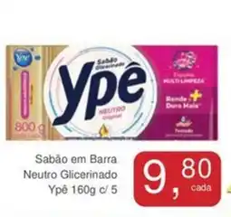 Mineirão Atacarejo Sabão em Barra Neutro Glicerinado Ypê oferta