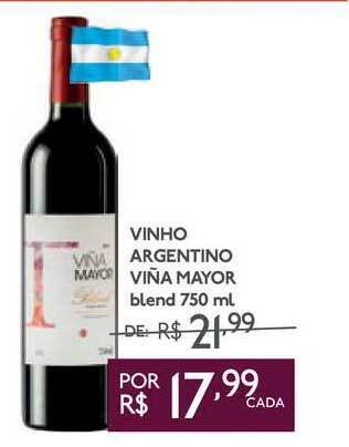 GBarbosa Vinho Argentino Viña Mayor 750ml oferta