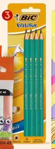 Supper Rissul Lápis Preto Bic Evolution oferta