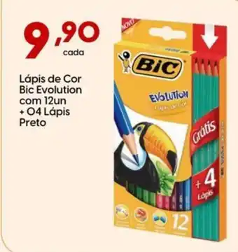 Lápis de Cor Bic Evolution com 12un +04 Lápis Preto