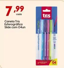 Supper Rissul Caneta Tris Esferográfica Slide oferta