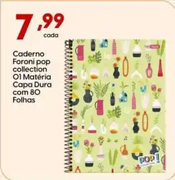 Supper Rissul Caderno Foroni pop collection 01 Matéria Capa Dura oferta