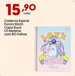Supper Rissul Caderno Espiral Foroni Stitch Capa Dura 01 Matéria oferta