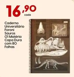 Supper Rissul Caderno Universitário Foroni Sauros 01 Matéria Capa Dura oferta